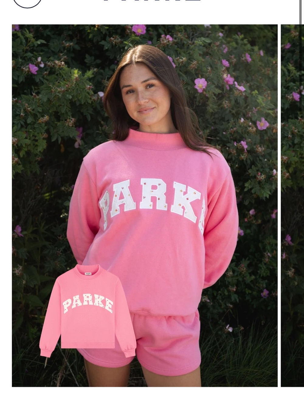 Parke Heritage Bloom Mock-neck Sweatshirt